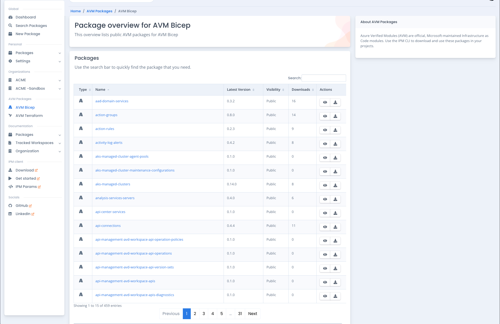 Standard IPMHub portal